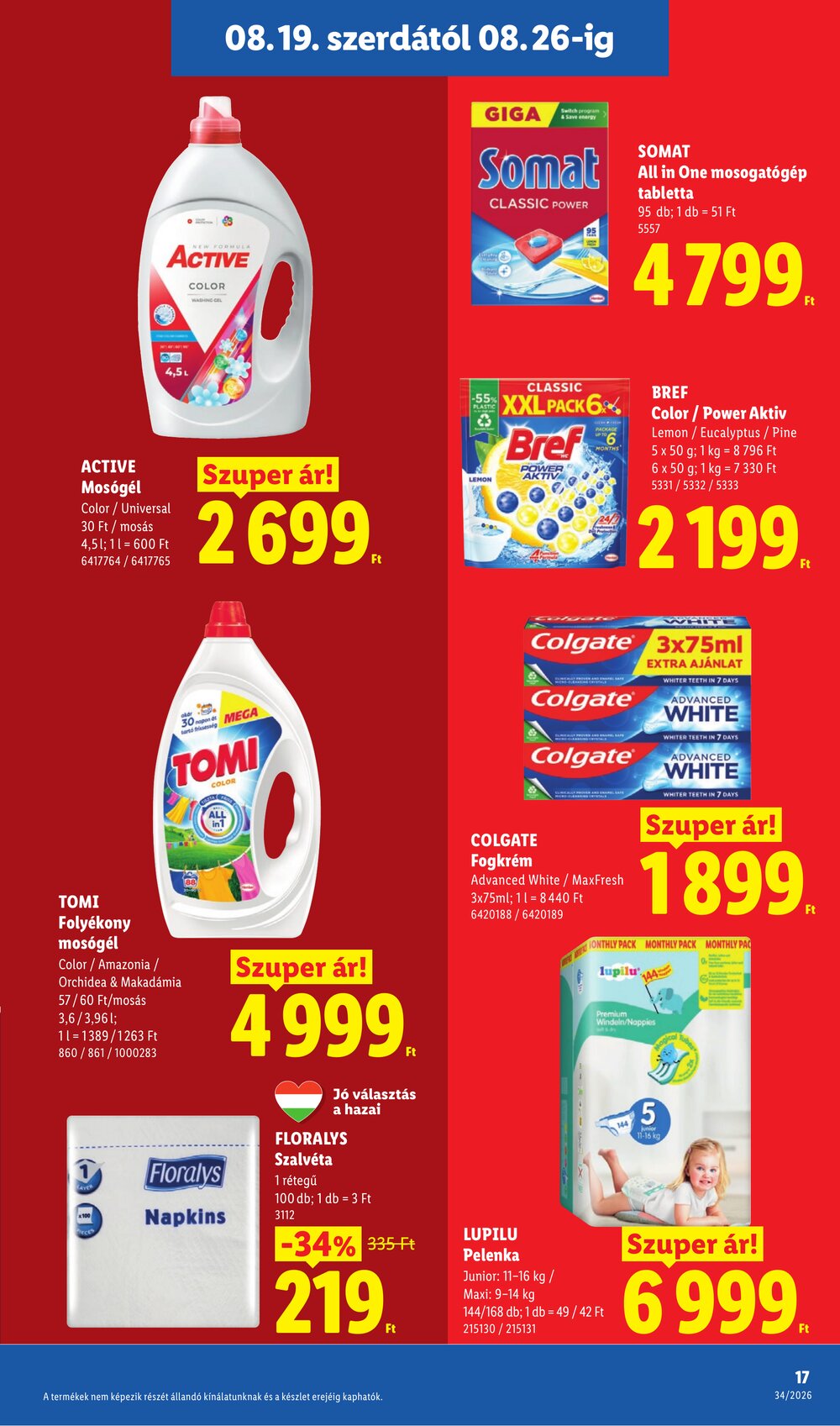 Lidl akciós újság 2026.08.19-től - 17. oldal.
