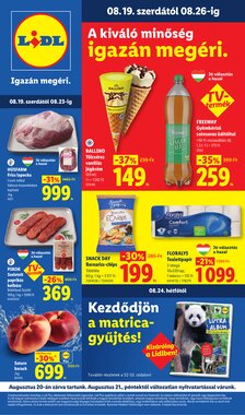 Lidl akciós újság 2026.08.19-től