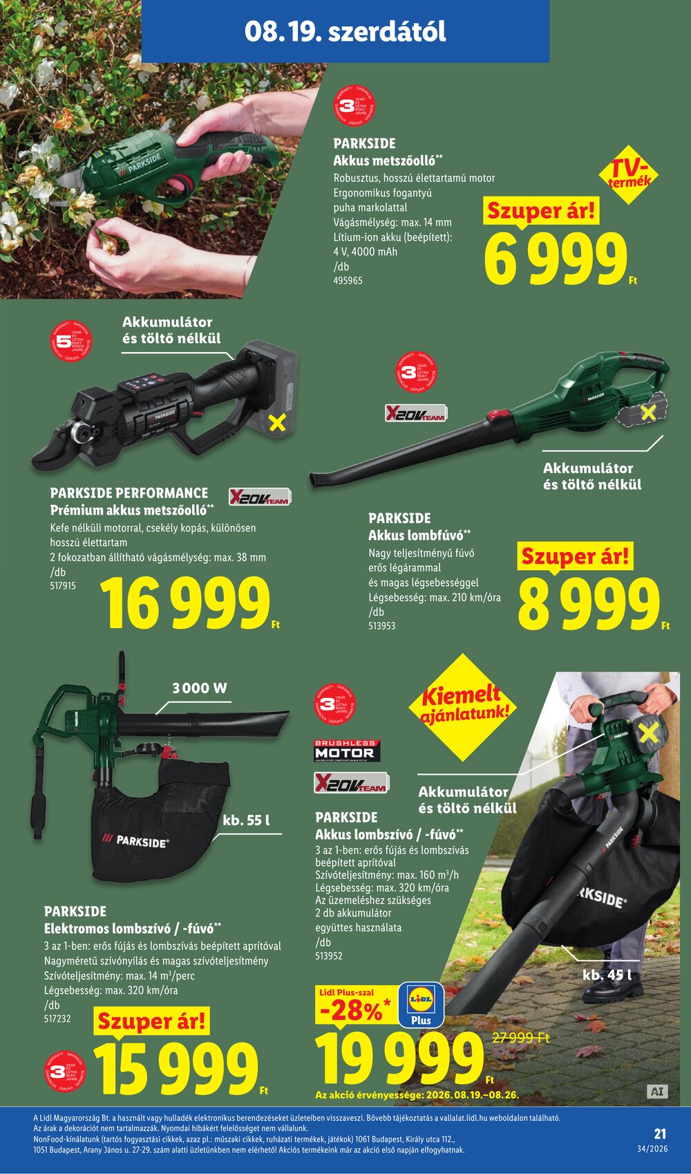 Lidl akciós újság 2026.08.19-től - 21. oldal.