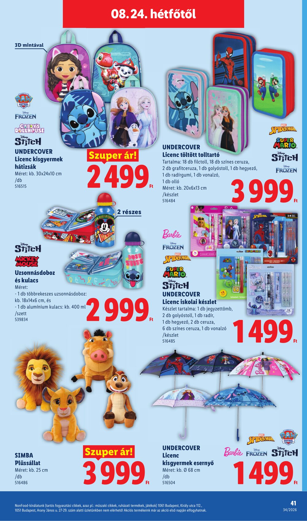 Lidl akciós újság 2026.08.19-től - 41. oldal.