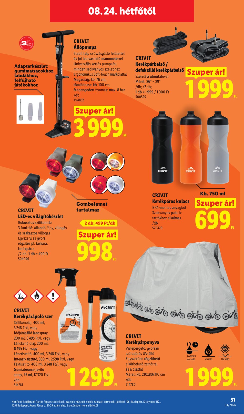 Lidl akciós újság 2026.08.19-től - 51. oldal.