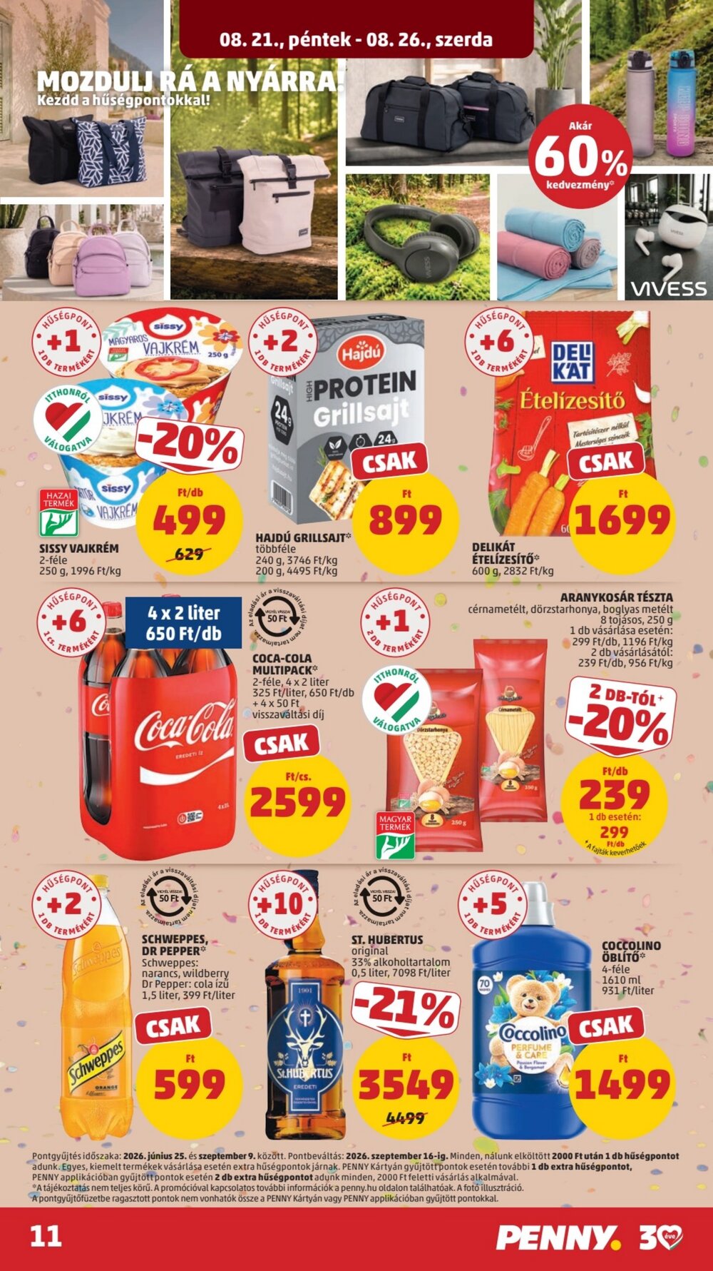Penny Market akciós újság 2026.08.21-től - 15. oldal.