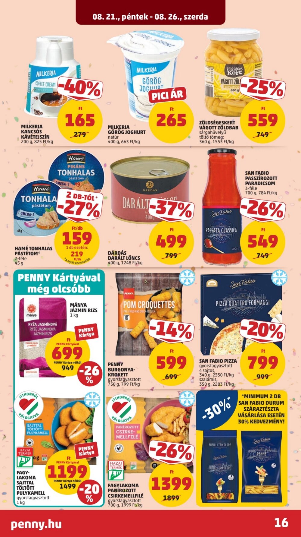 Penny Market akciós újság 2026.08.21-től - 20. oldal.
