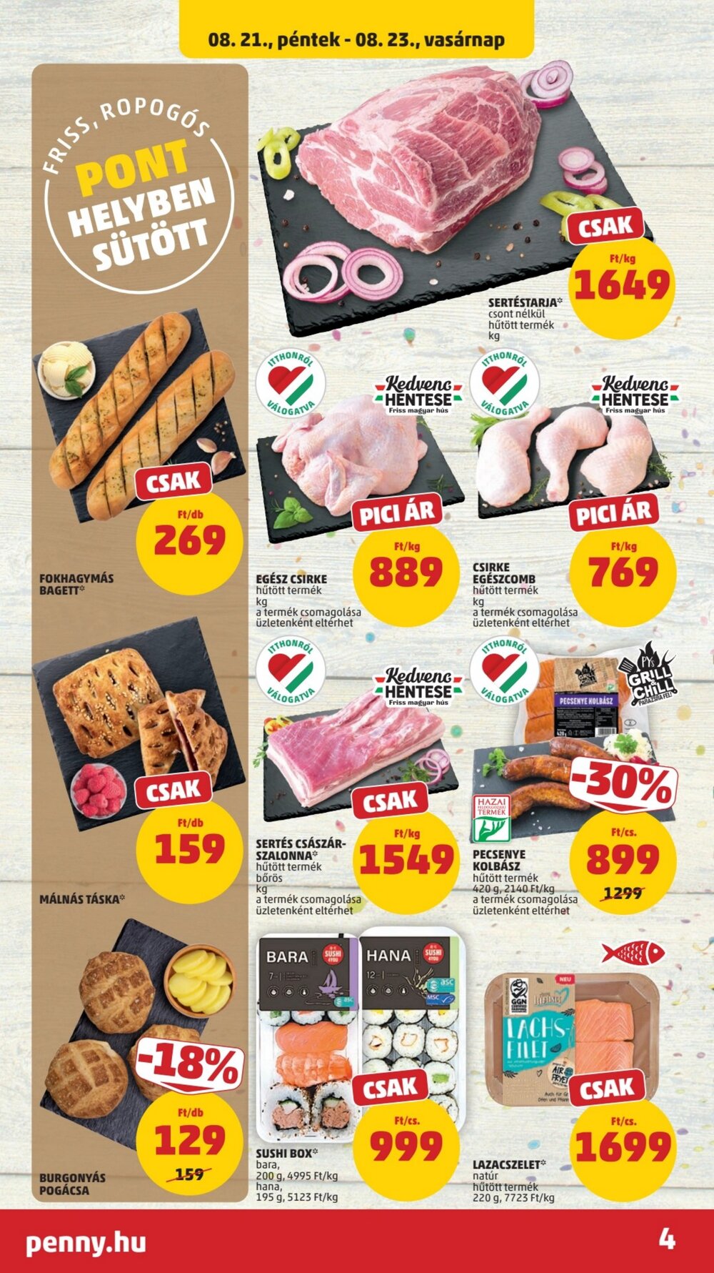 Penny Market akciós újság 2026.08.21-től - 6. oldal.