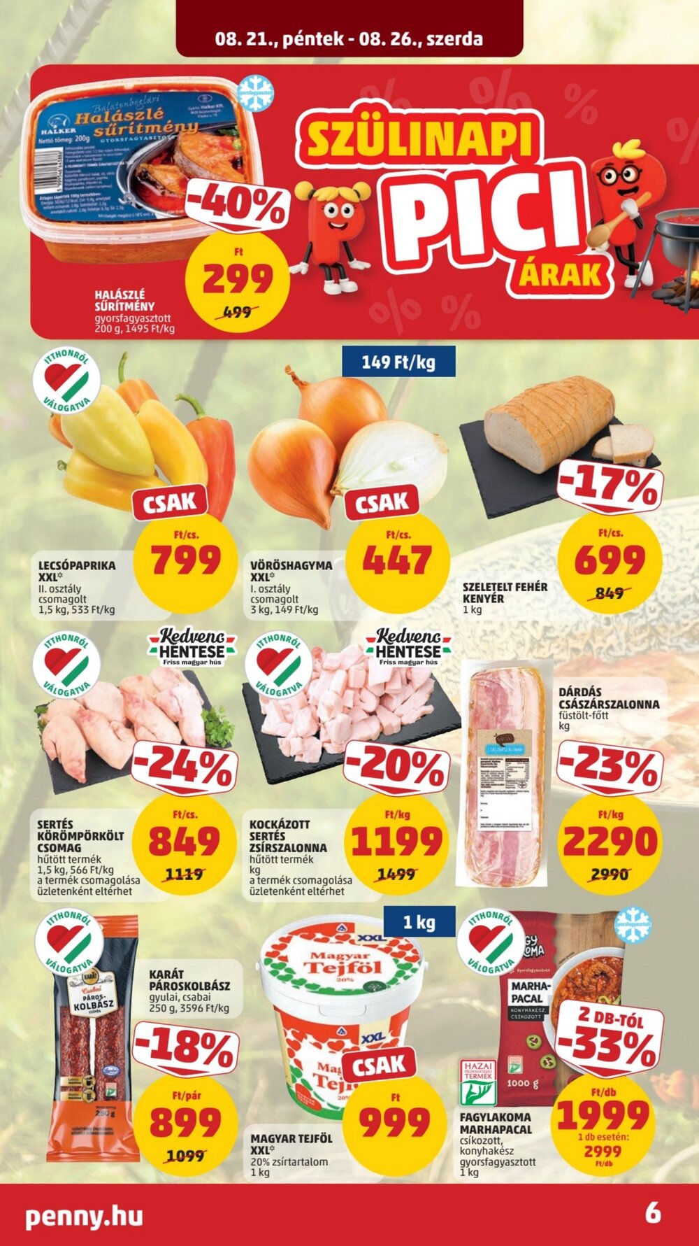 Penny Market akciós újság 2026.08.21-től - 8. oldal.