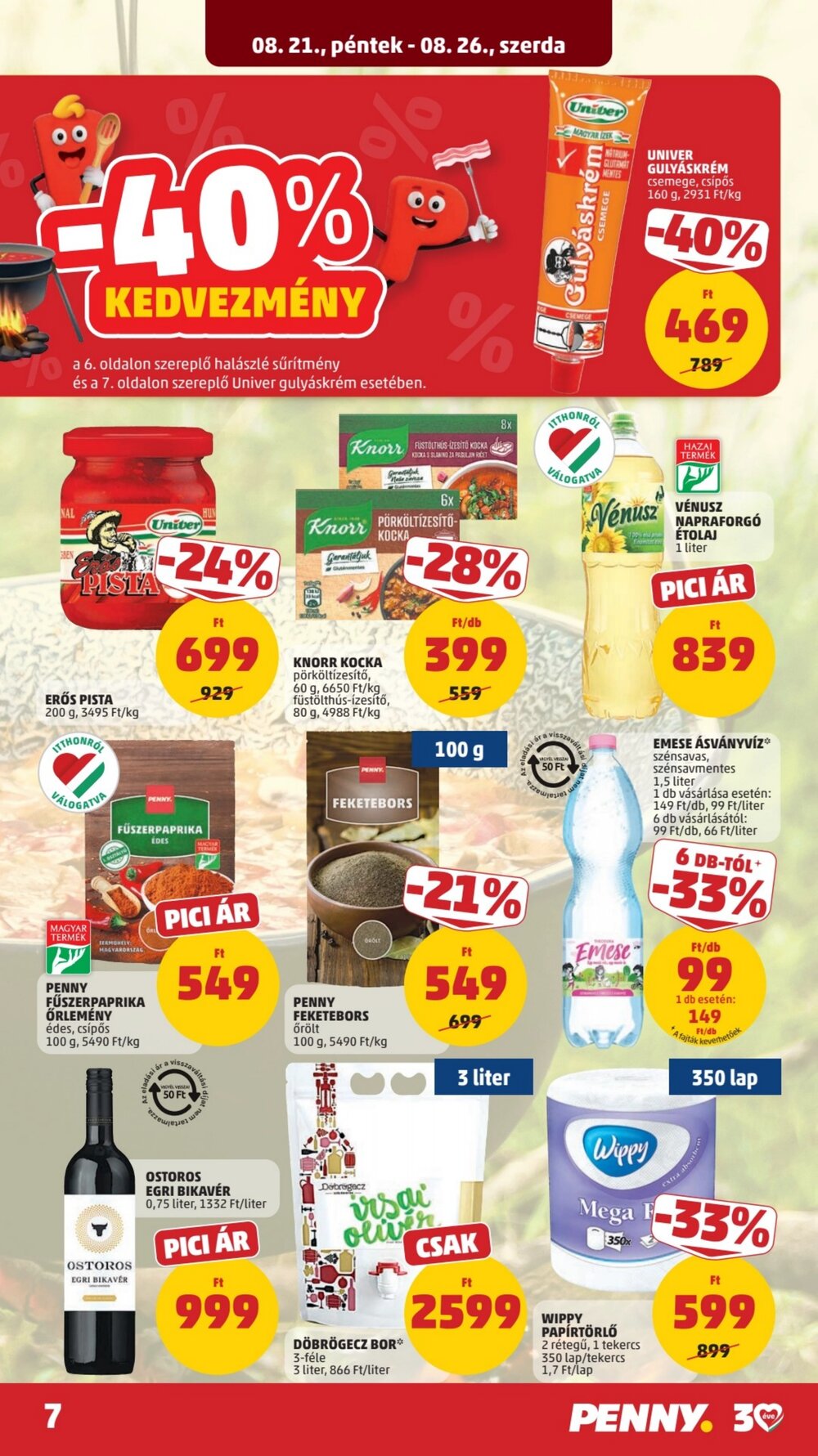 Penny Market akciós újság 2026.08.21-től - 9. oldal.