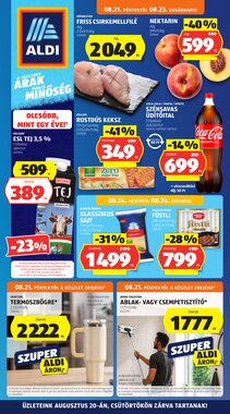 Aldi akciós újság 2026.08.21-től