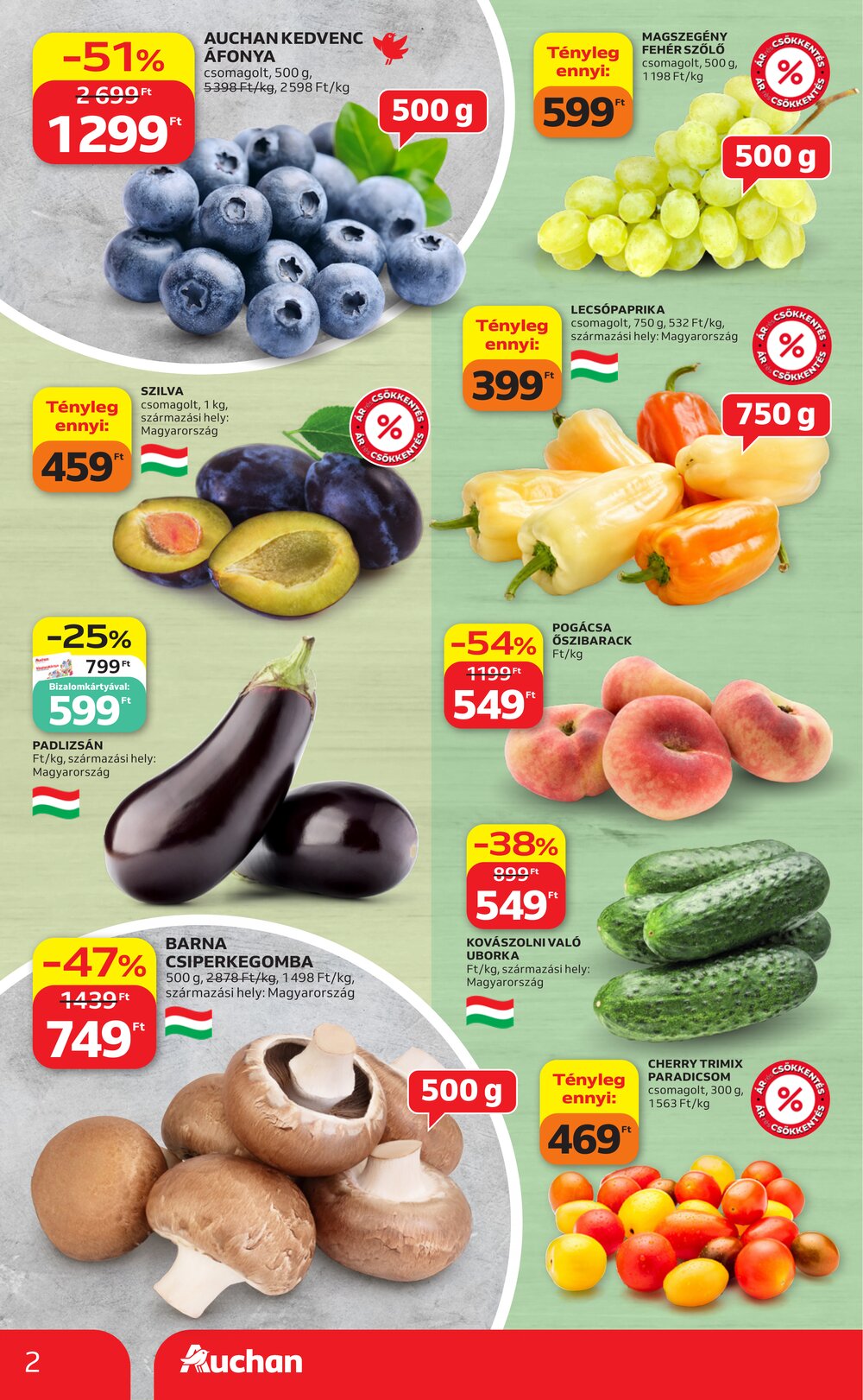 Auchan akciós újság 2026.08.21-től - 2. oldal.
