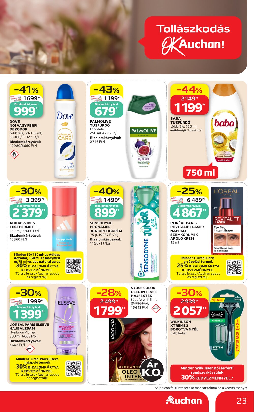 Auchan akciós újság 2026.08.21-től - 23. oldal.