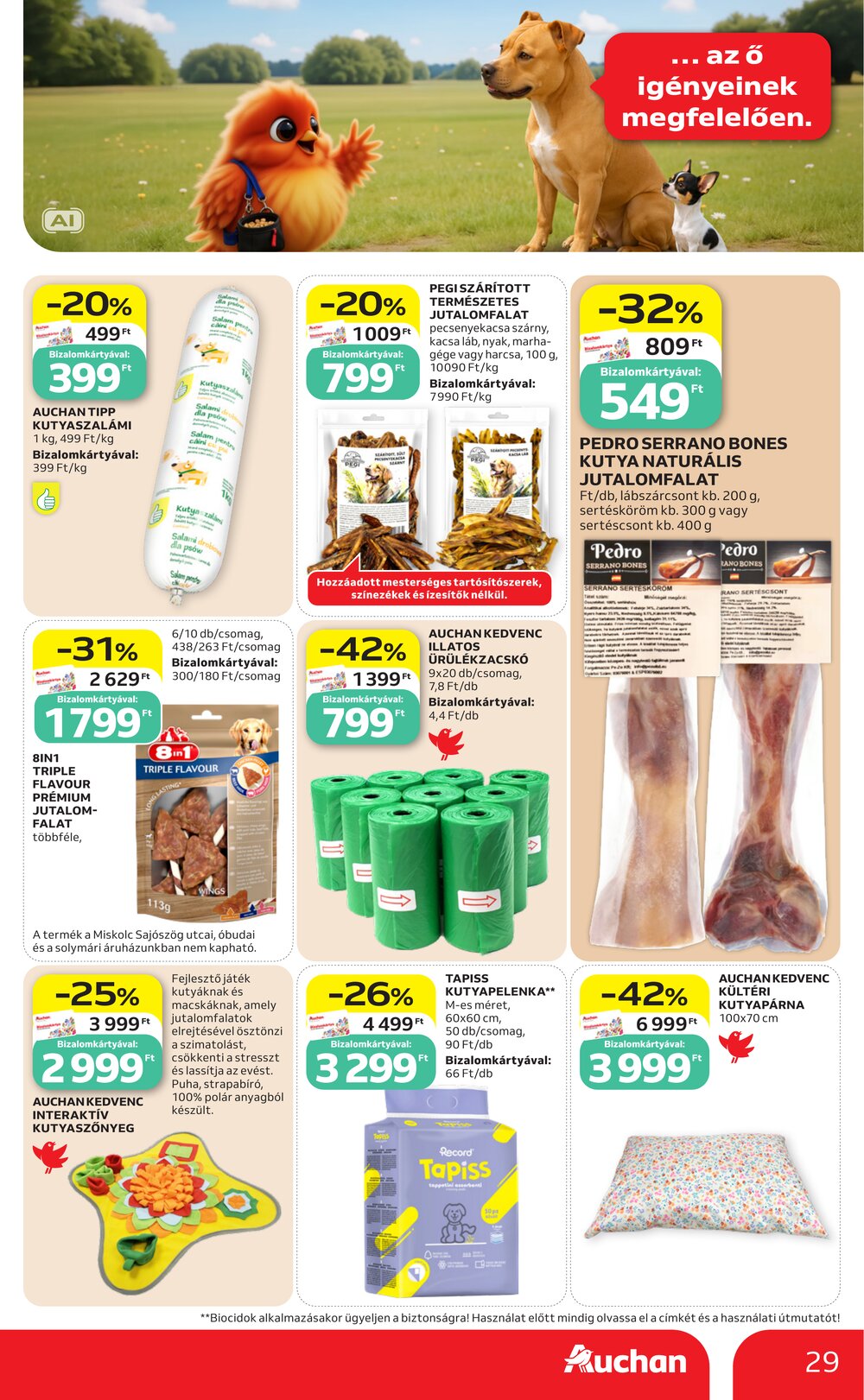 Auchan akciós újság 2026.08.21-től - 29. oldal.