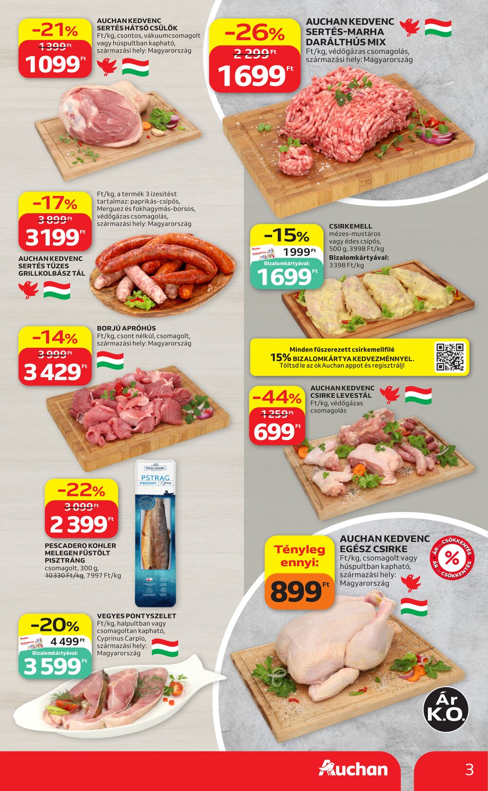 Auchan akciós újság 2026.08.21-től - 3. oldal.