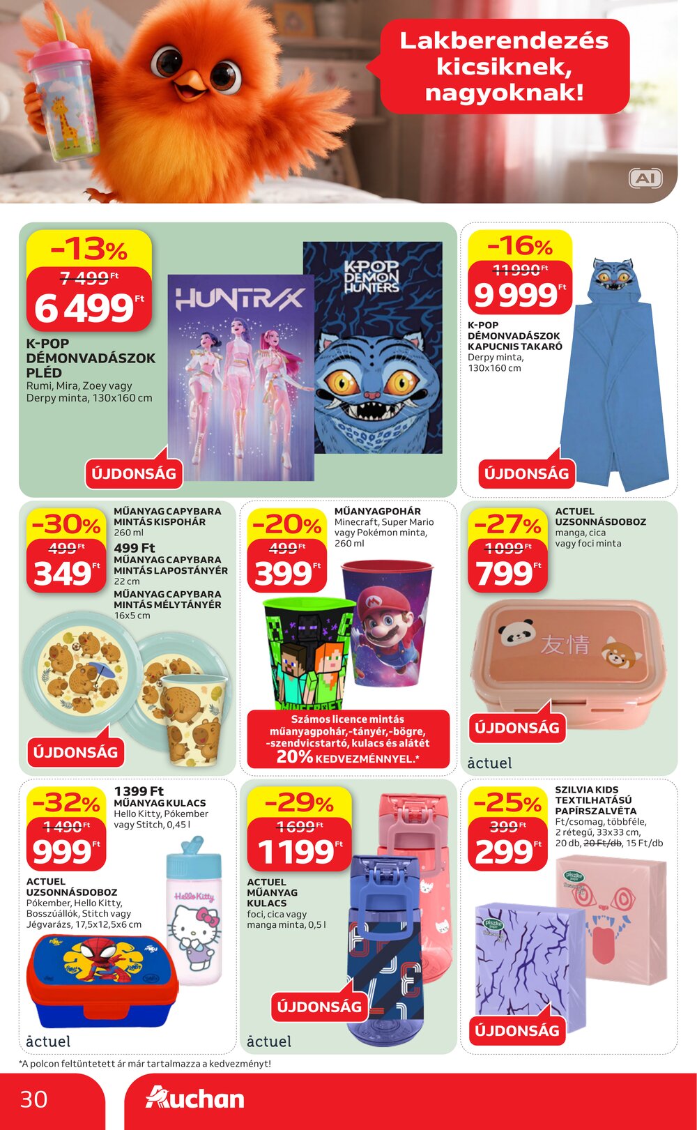 Auchan akciós újság 2026.08.21-től - 30. oldal.