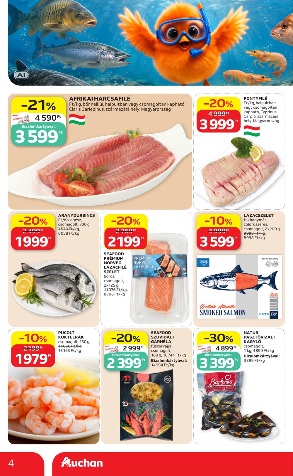 Auchan akciós újság 2026.08.21-től - 4. oldal.