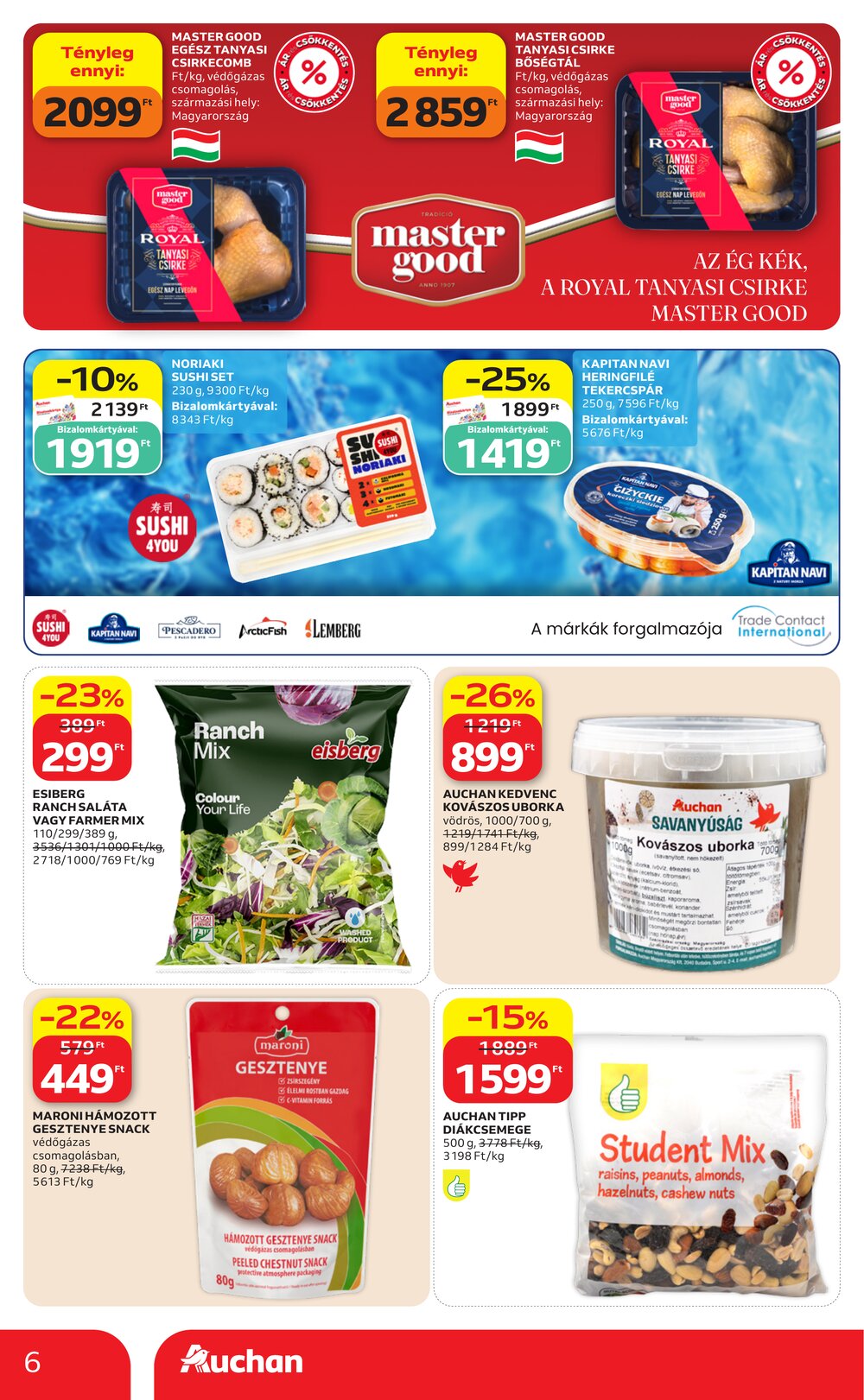 Auchan akciós újság 2026.08.21-től - 6. oldal.