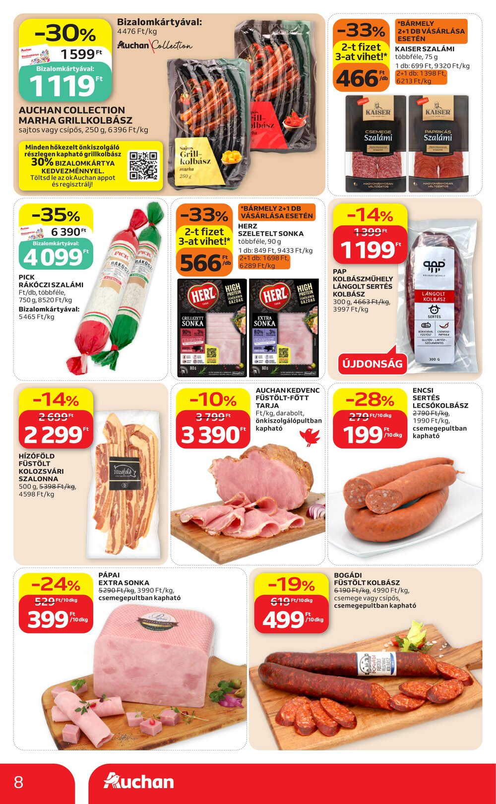 Auchan akciós újság 2026.08.21-től - 8. oldal.