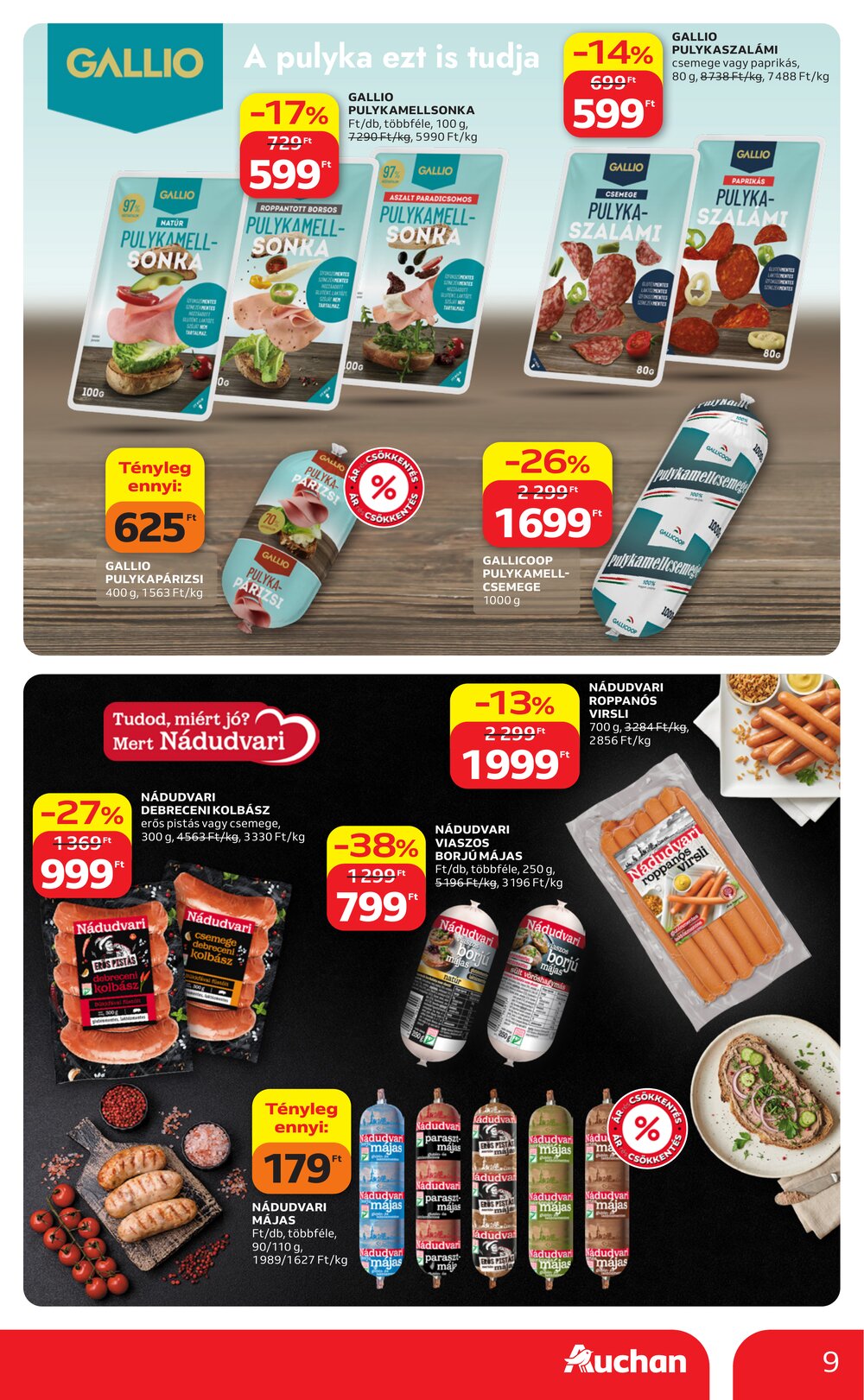 Auchan akciós újság 2026.08.21-től - 9. oldal.