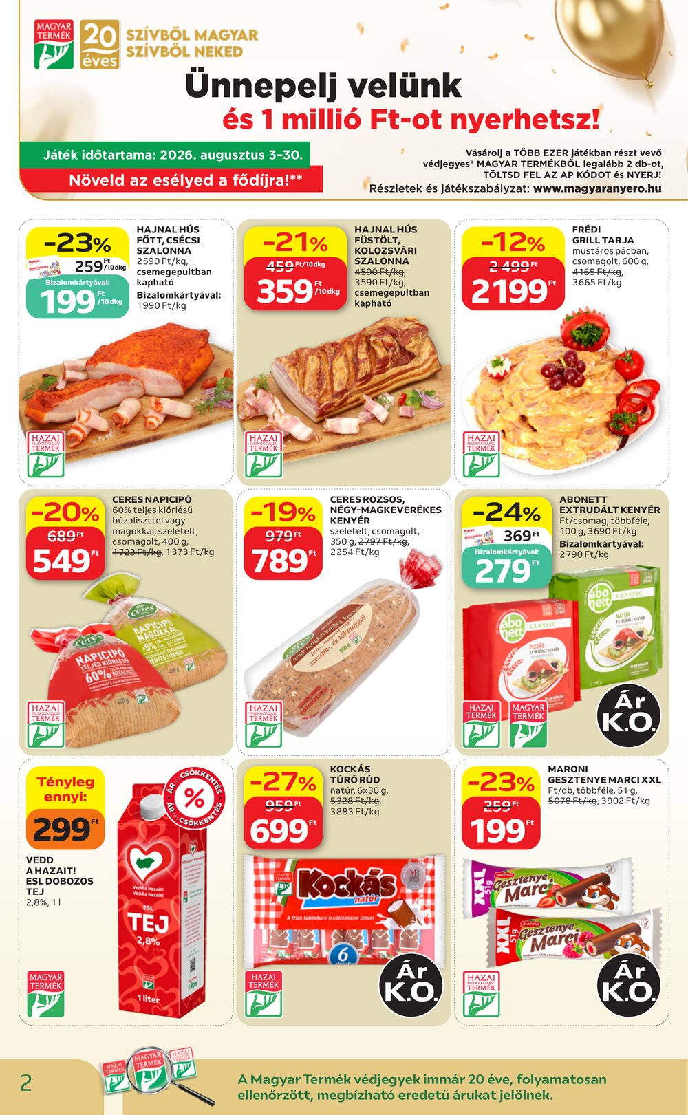 Auchan akciós újság 2026.08.21-től - 2. oldal.