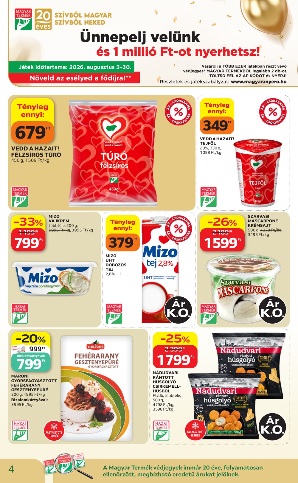 Auchan akciós újság 2026.08.21-től - 4. oldal.