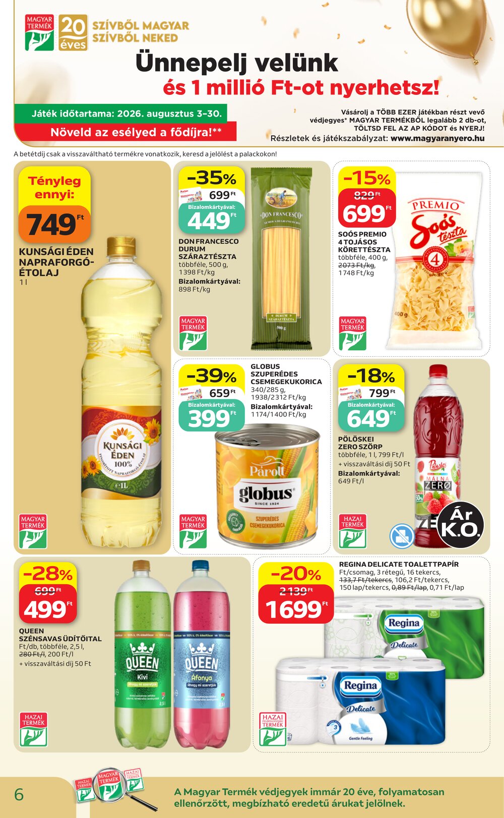 Auchan akciós újság 2026.08.21-től - 6. oldal.