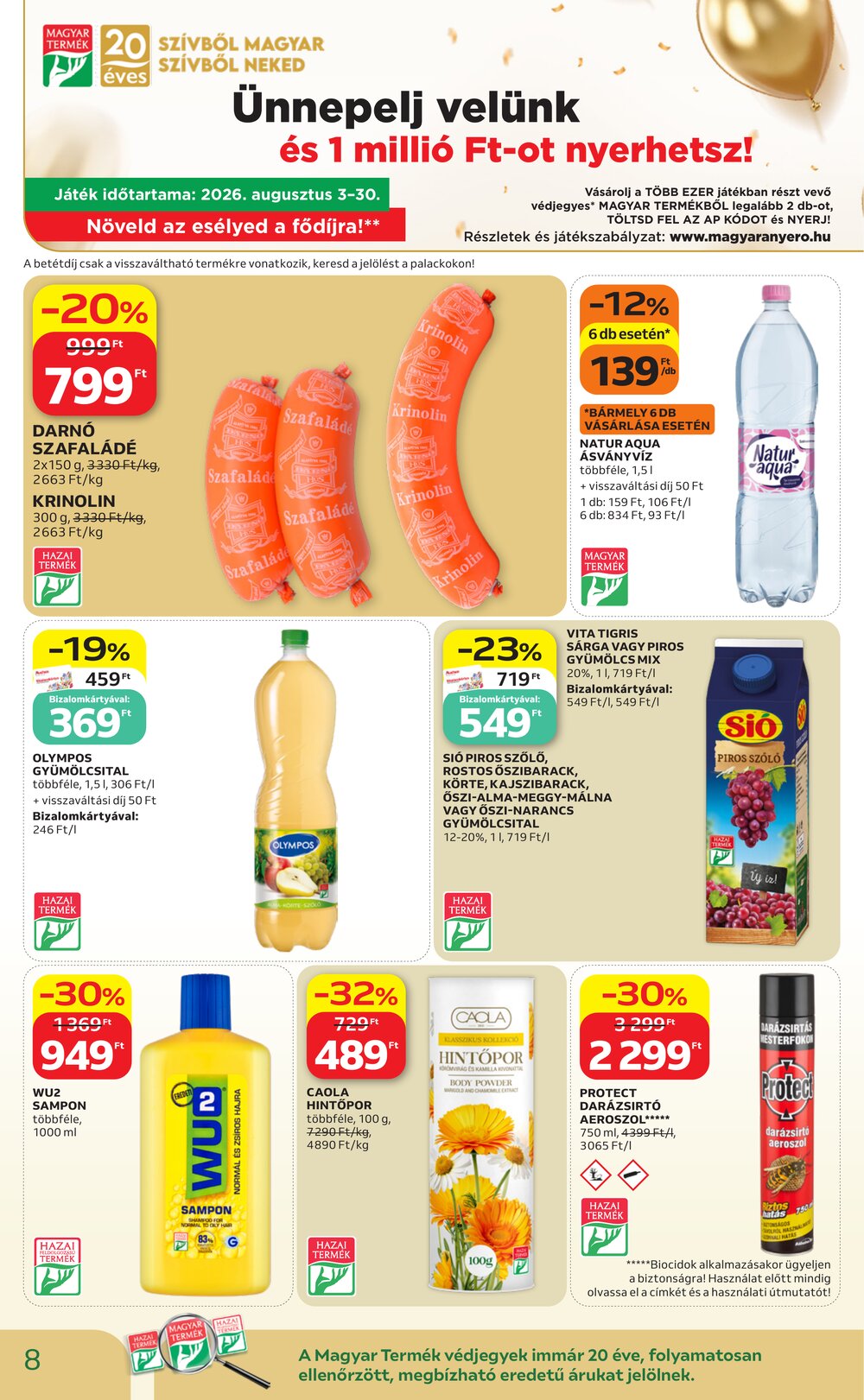Auchan akciós újság 2026.08.21-től - 8. oldal.