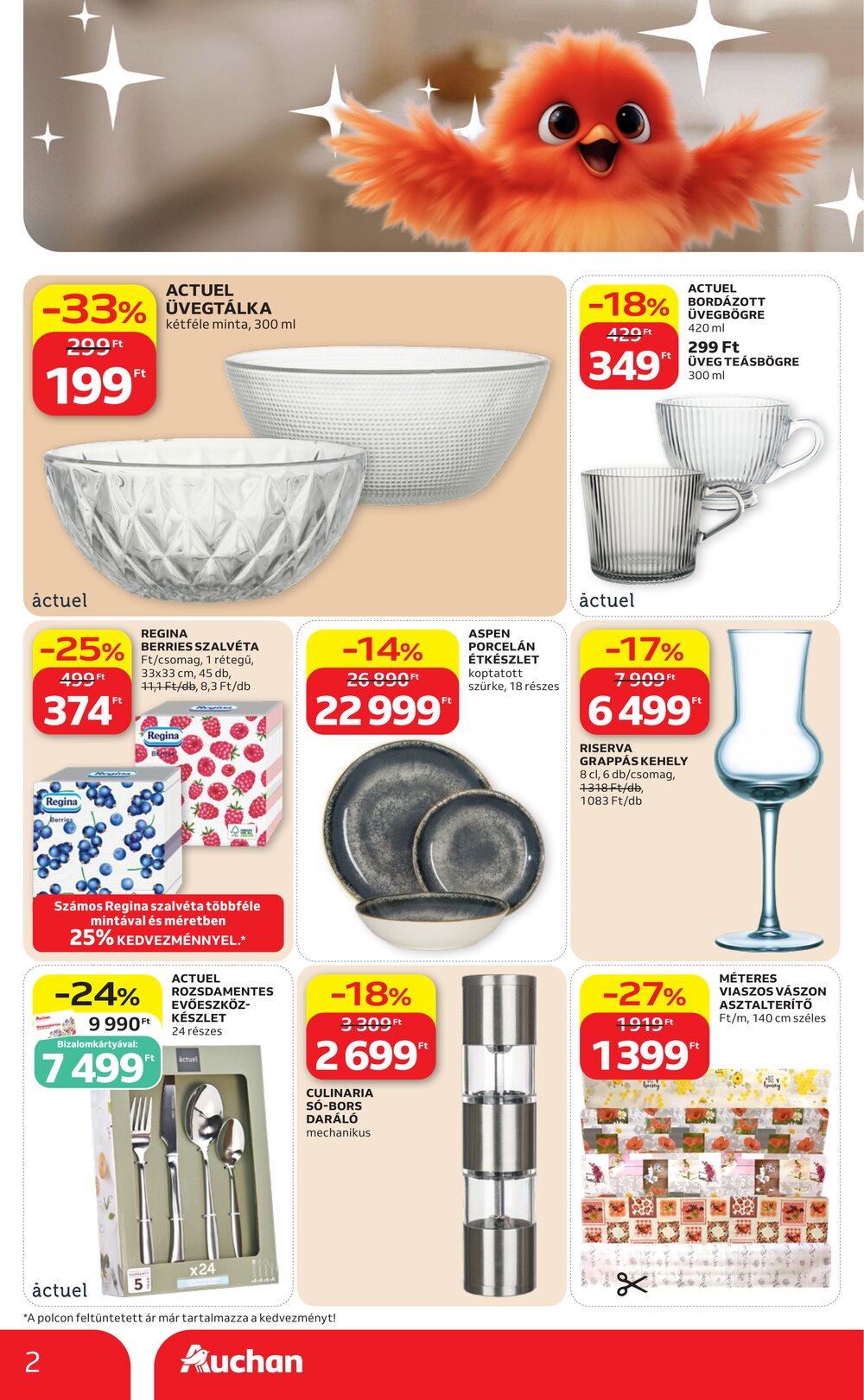 Auchan akciós újság 2026.08.21-től - 2. oldal.