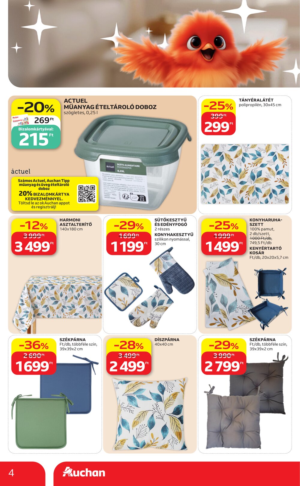 Auchan akciós újság 2026.08.21-től - 4. oldal.