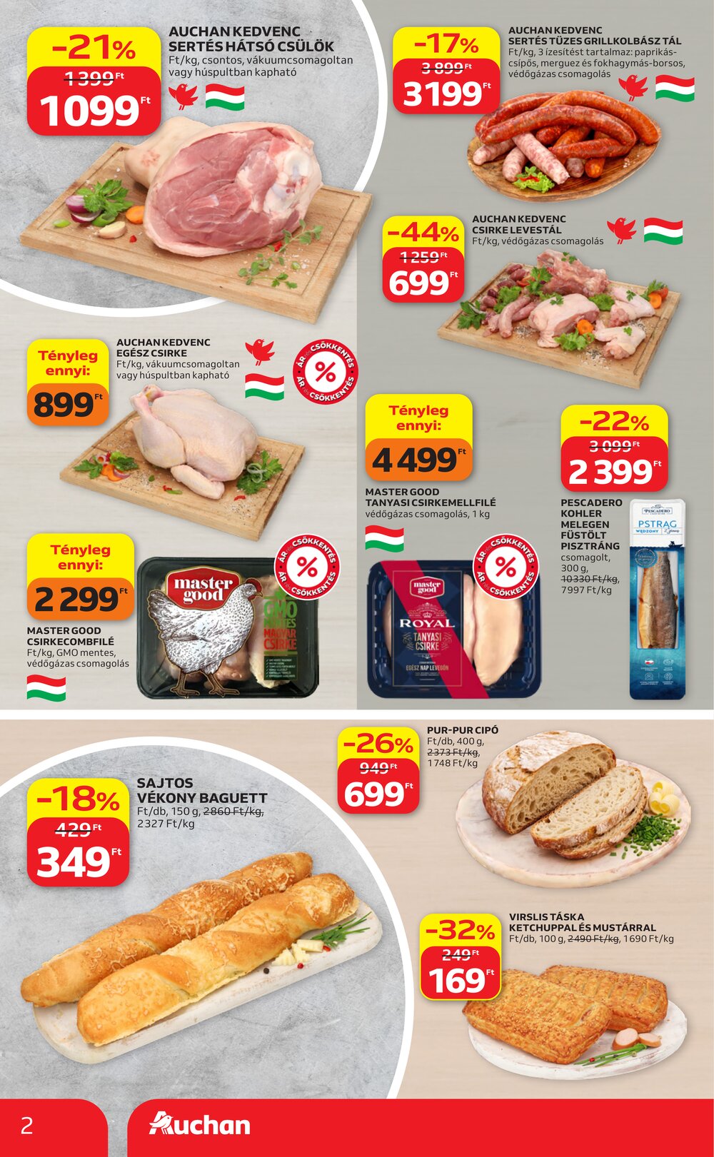 Auchan akciós újság 2026.08.21-től - 2. oldal.