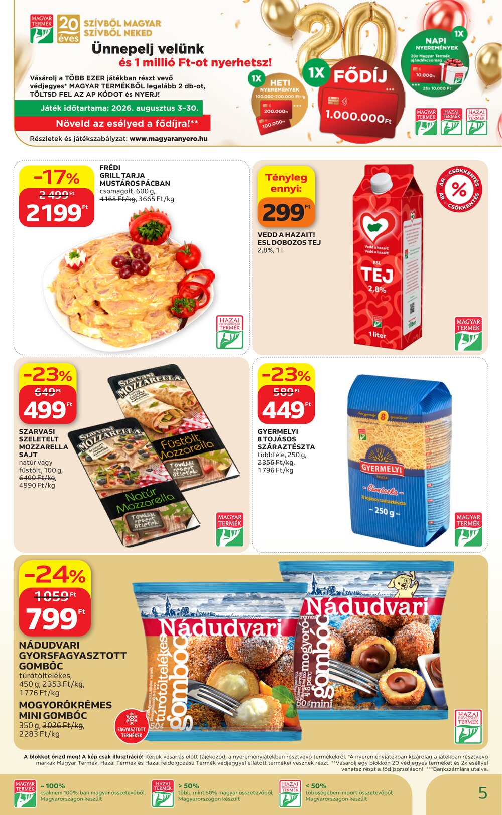 Auchan akciós újság 2026.08.21-től - 5. oldal.