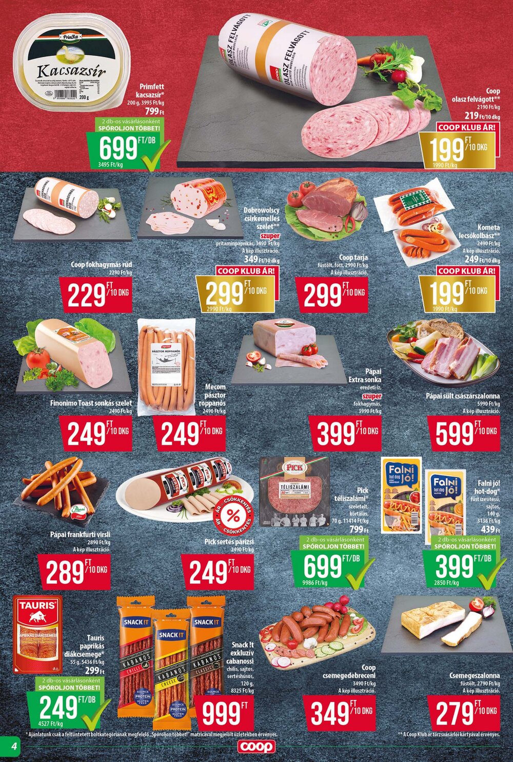Coop akciós újság 2026.08.21-től - 4. oldal.