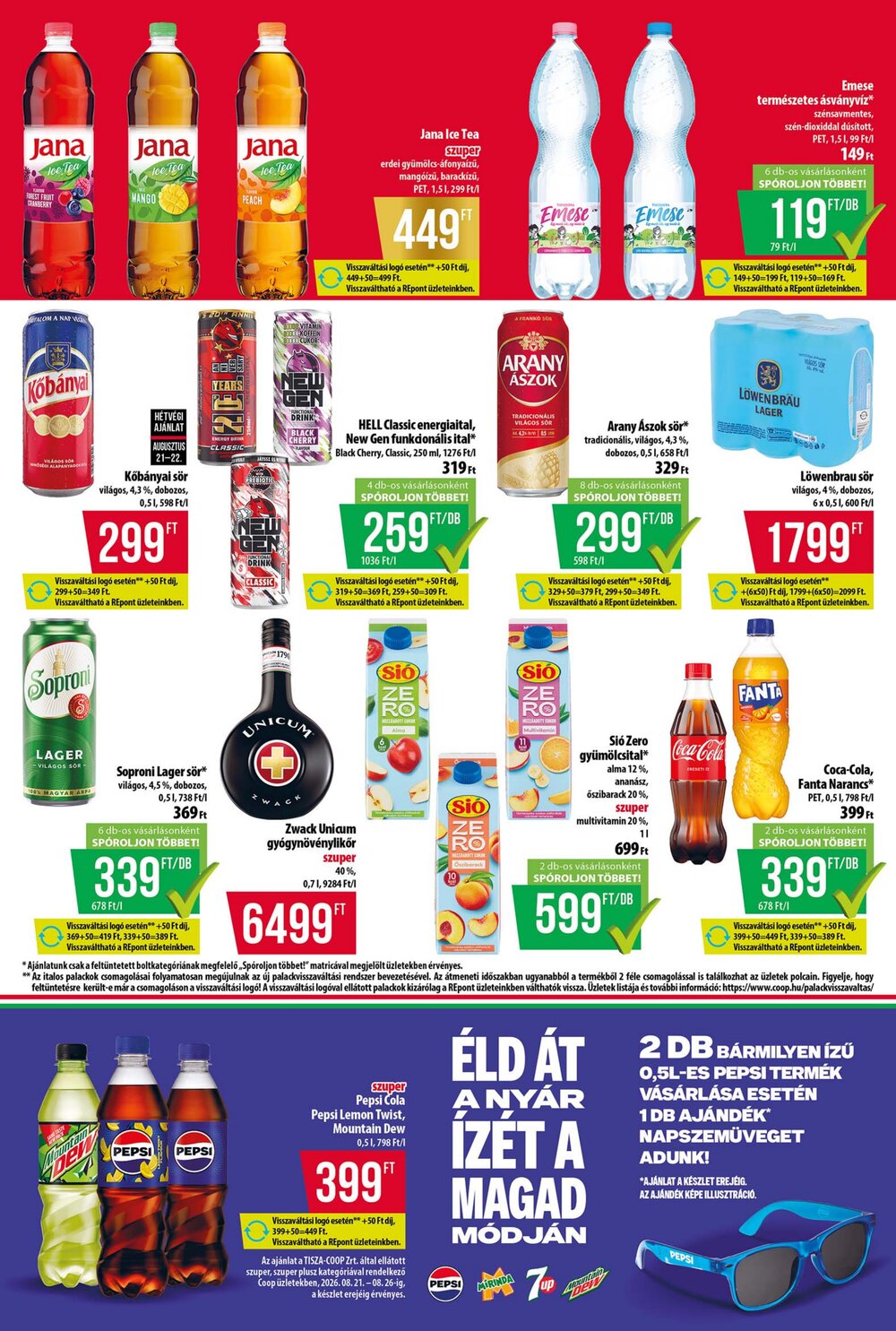 Coop akciós újság 2026.08.21-től - 6. oldal.