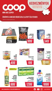 Coop akciós újság 2026.08.21-től