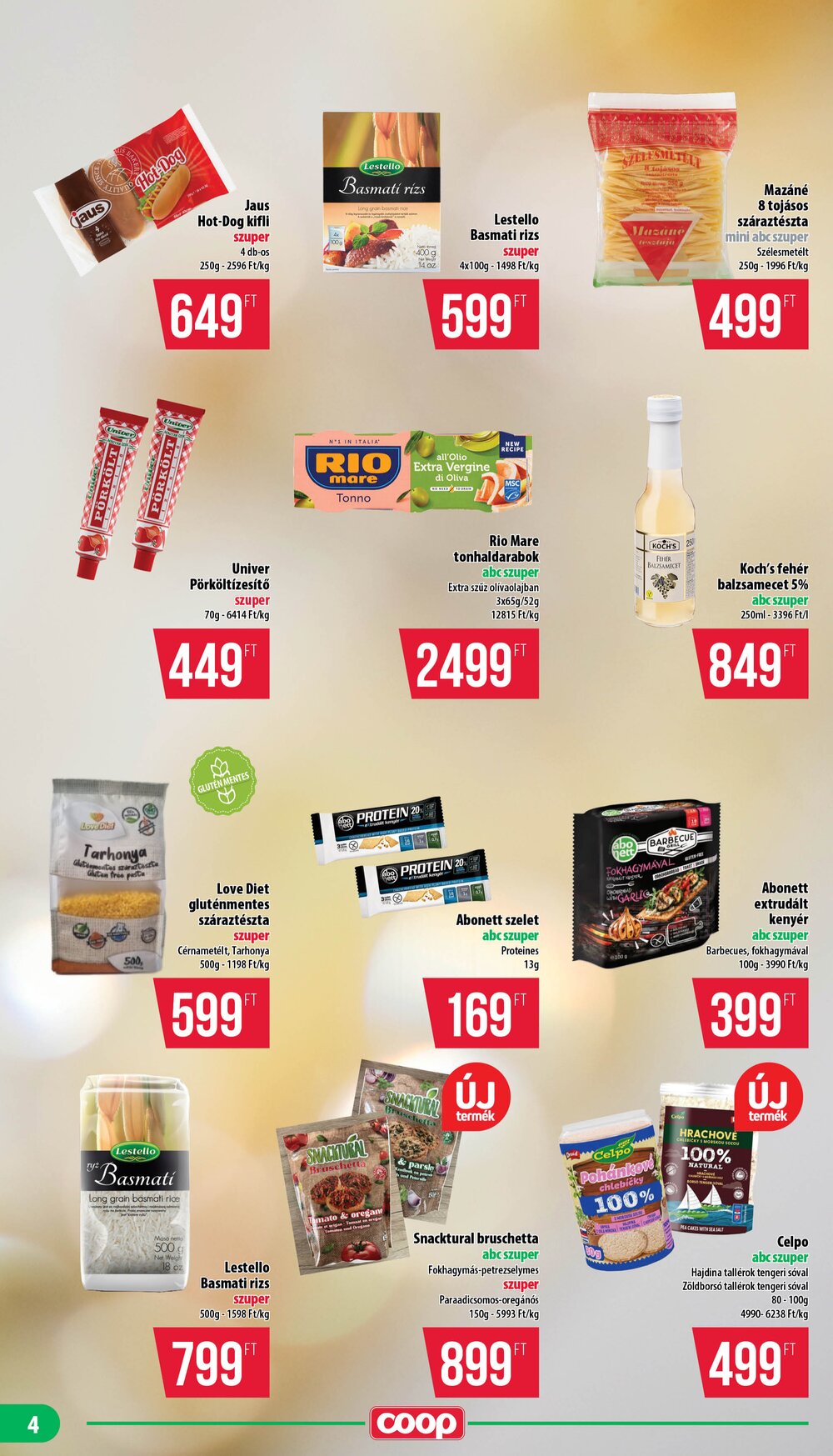 Coop akciós újság 2026.08.21-től - 4. oldal.