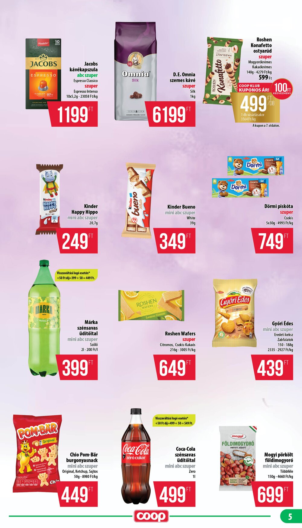 Coop akciós újság 2026.08.21-től - 5. oldal.