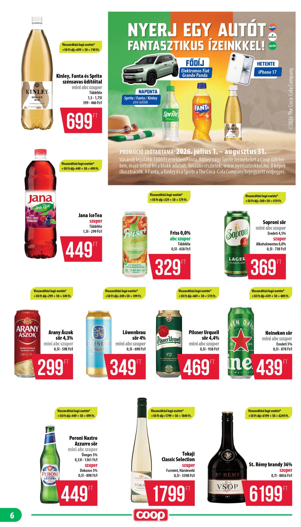 Coop akciós újság 2026.08.21-től - 6. oldal.