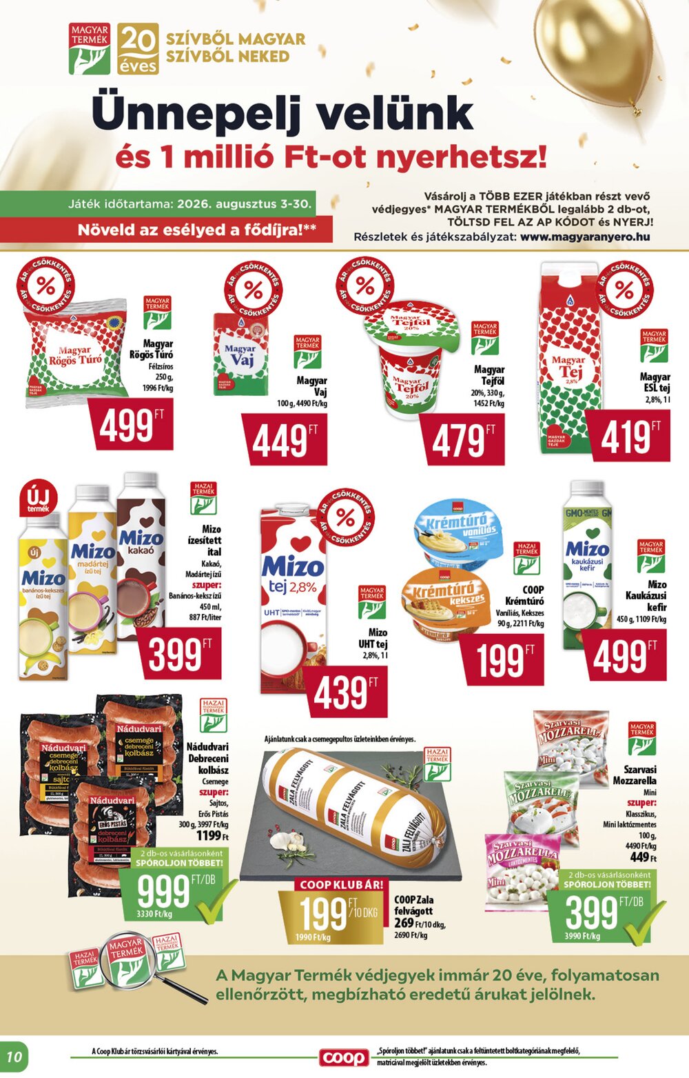 Coop akciós újság 2026.08.21-től - 10. oldal.