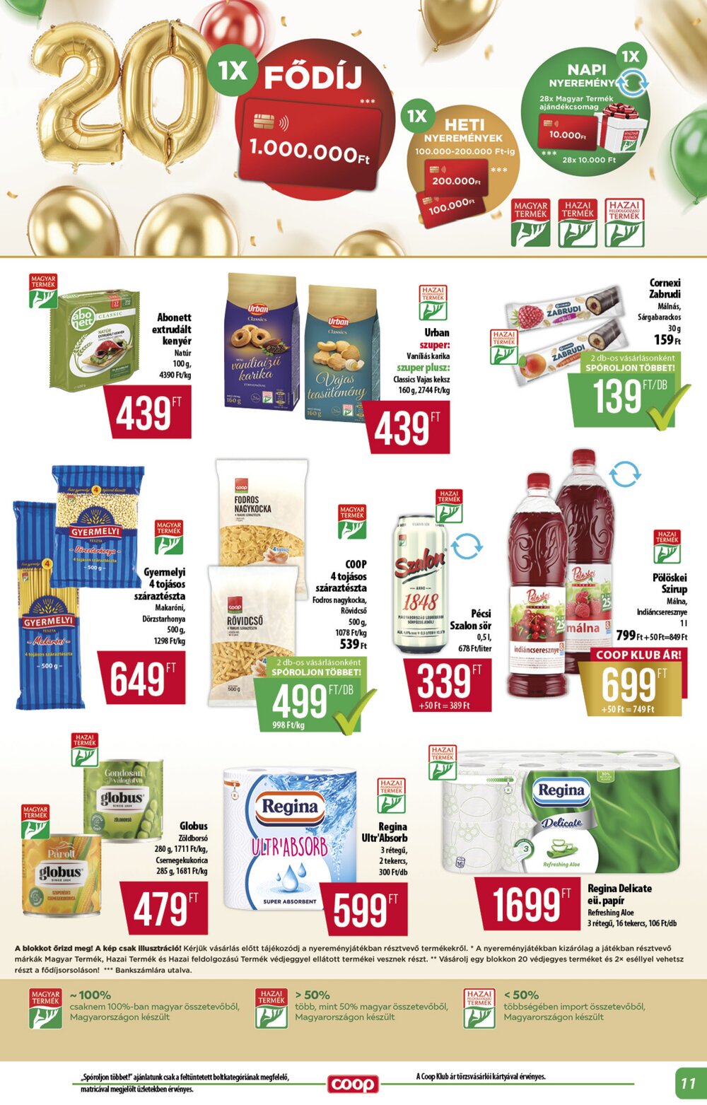 Coop akciós újság 2026.08.21-től - 11. oldal.