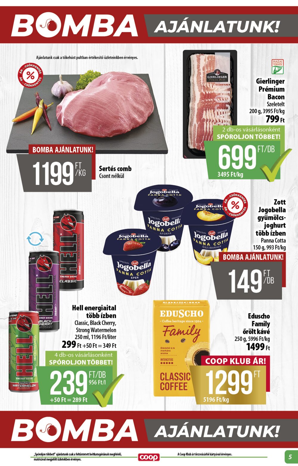 Coop akciós újság 2026.08.21-től - 5. oldal.