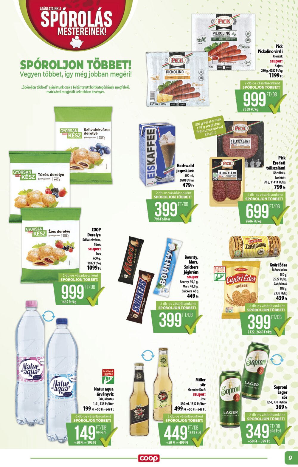 Coop akciós újság 2026.08.21-től - 9. oldal.