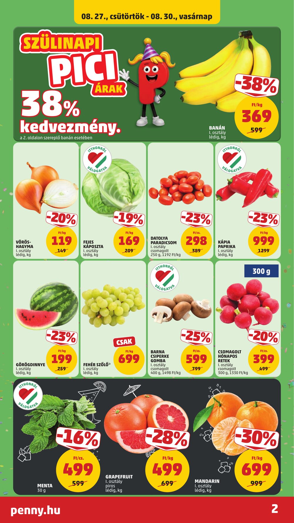 Penny Market akciós újság 2026.08.22-től - 2. oldal.