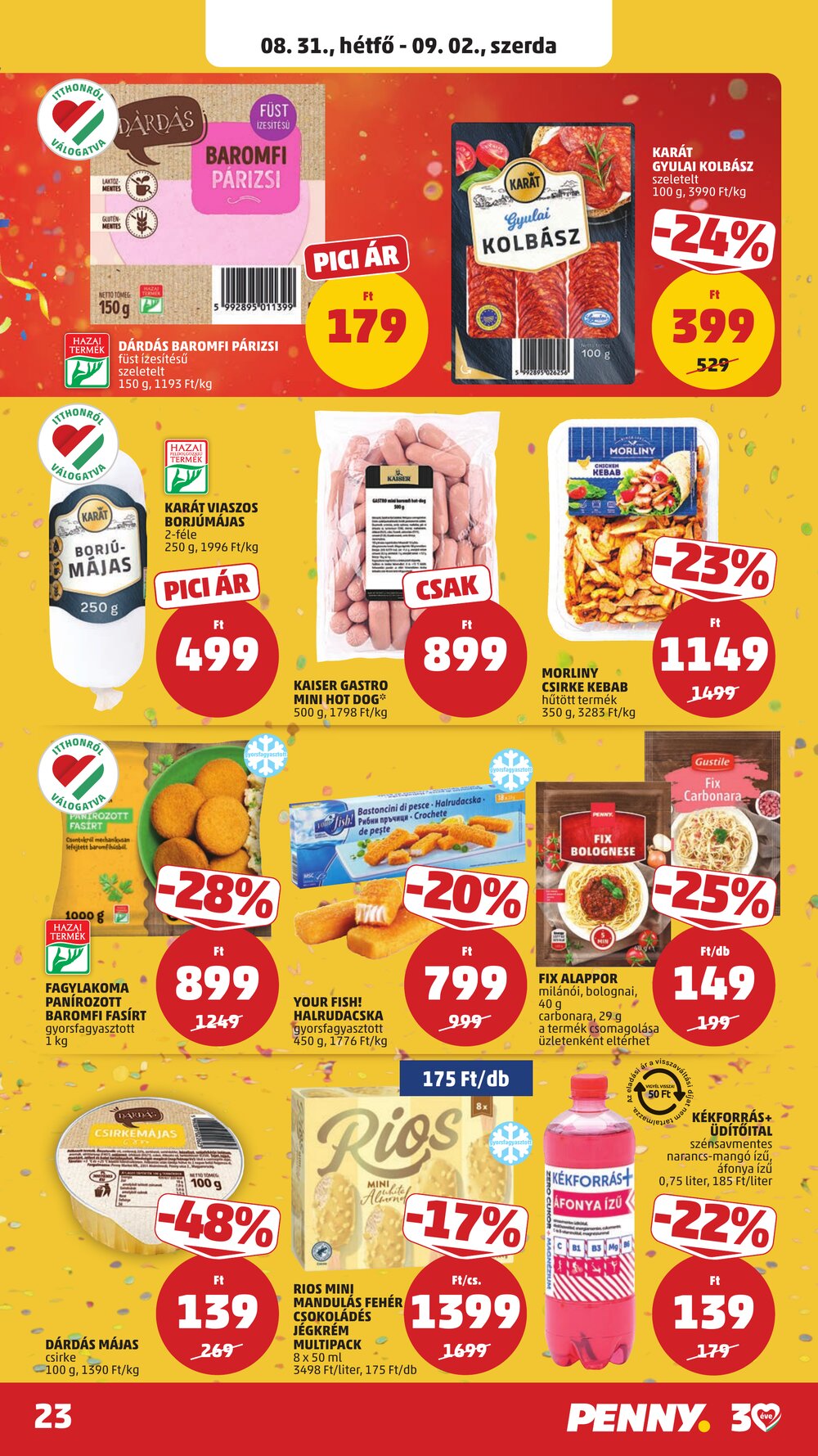 Penny Market akciós újság 2026.08.22-től - 27. oldal.