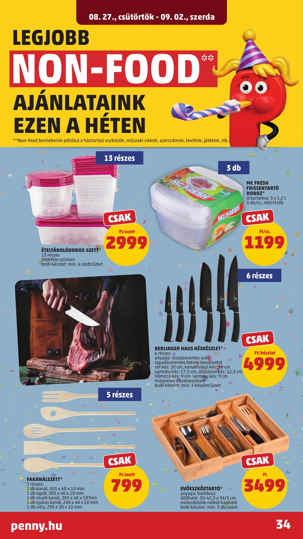 Penny Market akciós újság 2026.08.22-től - 38. oldal.