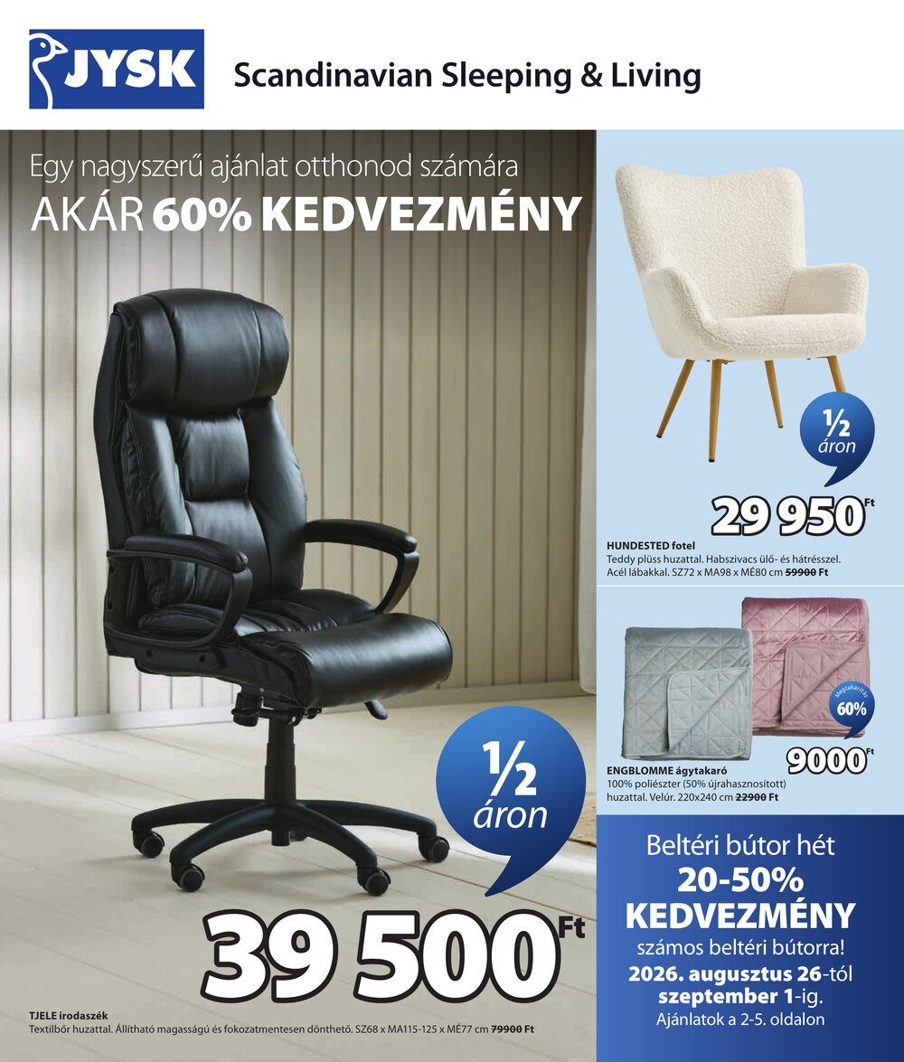 JYSK akciós újság 2026.08.26-tól - 2. oldal.