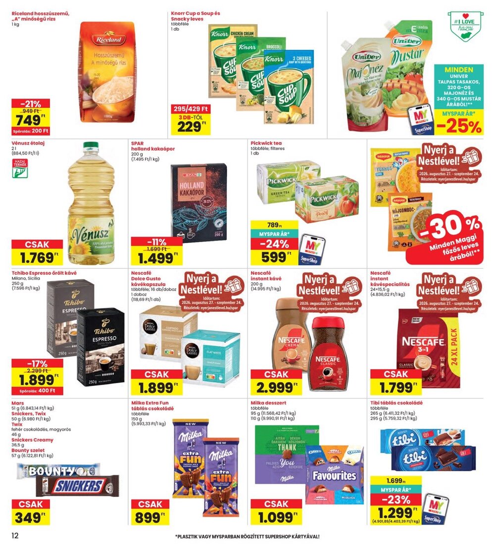 Interspar akciós újság 2026.08.27-től - 12. oldal.
