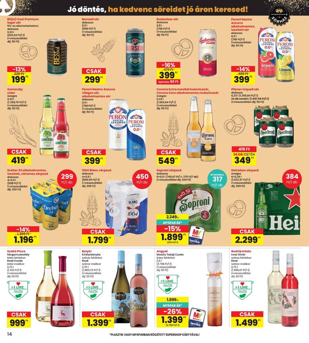 Interspar akciós újság 2026.08.27-től - 14. oldal.
