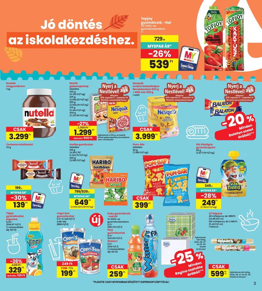 Interspar akciós újság 2026.08.27-től - 3. oldal.