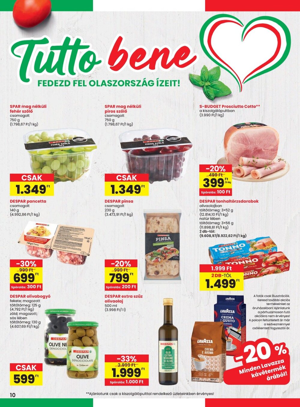 Spar akciós újság 2026.08.27-től - 10. oldal.