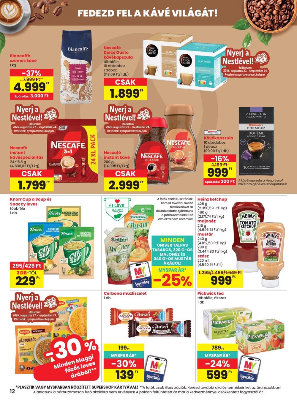 Spar akciós újság 2026.08.27-től - 12. oldal.