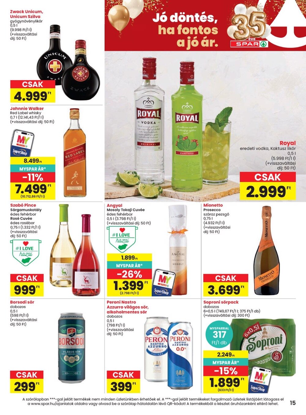 Spar akciós újság 2026.08.27-től - 15. oldal.