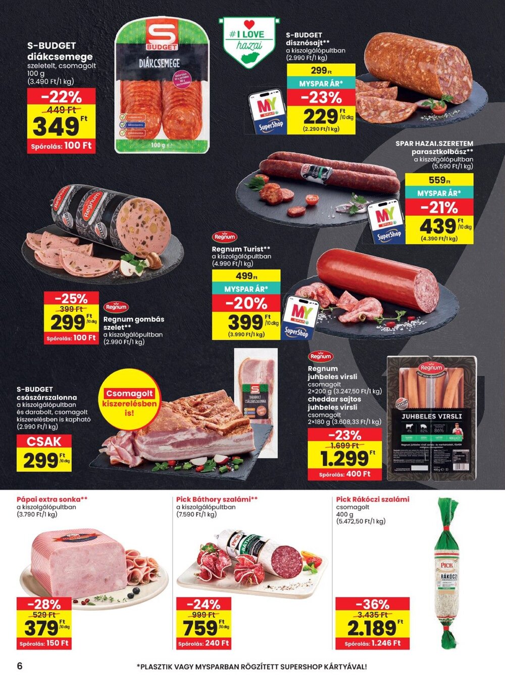 Spar akciós újság 2026.08.27-től - 6. oldal.