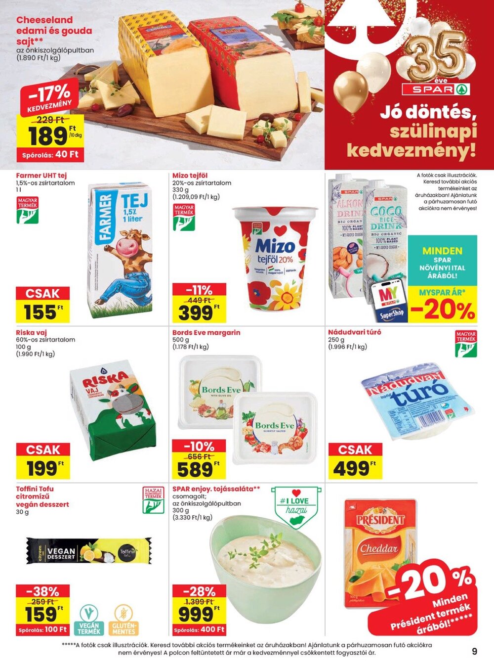 Spar akciós újság 2026.08.27-től - 9. oldal.